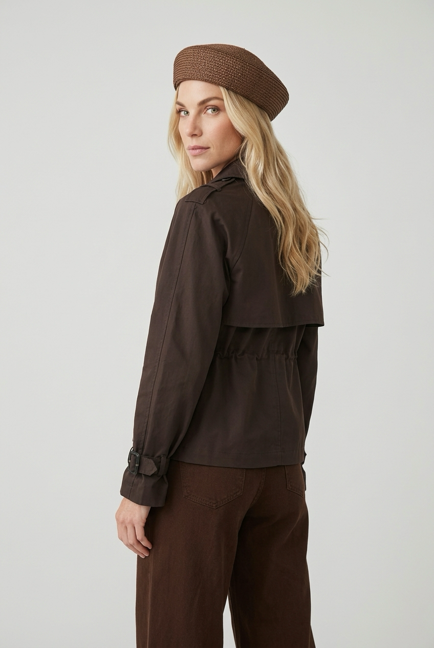 Gabardina corta Vera