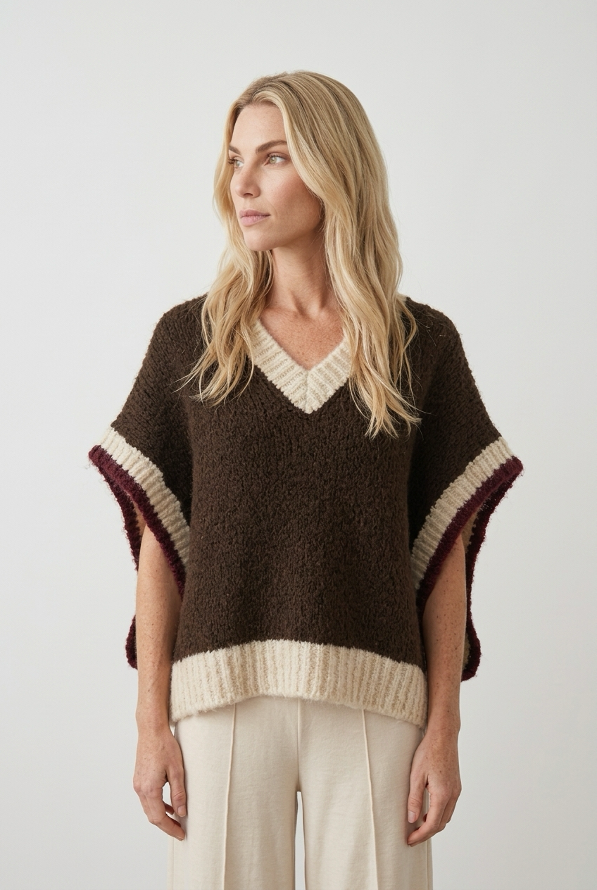 Poncho de punto Siena