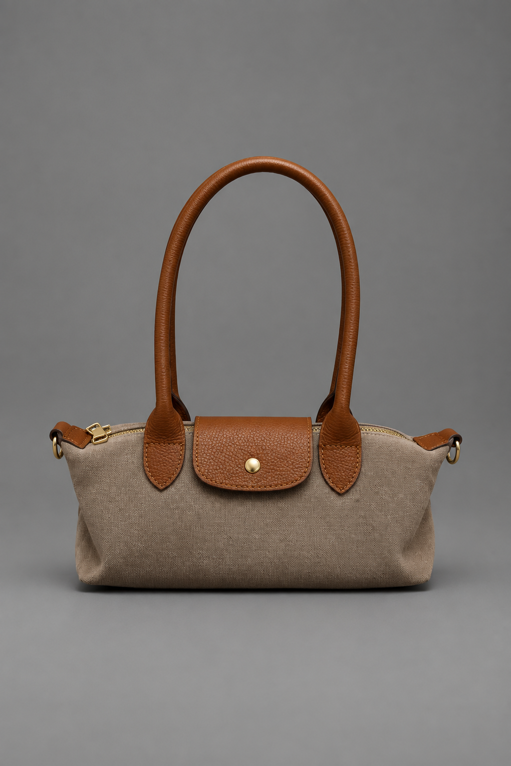 Bolso de piel con asas largas