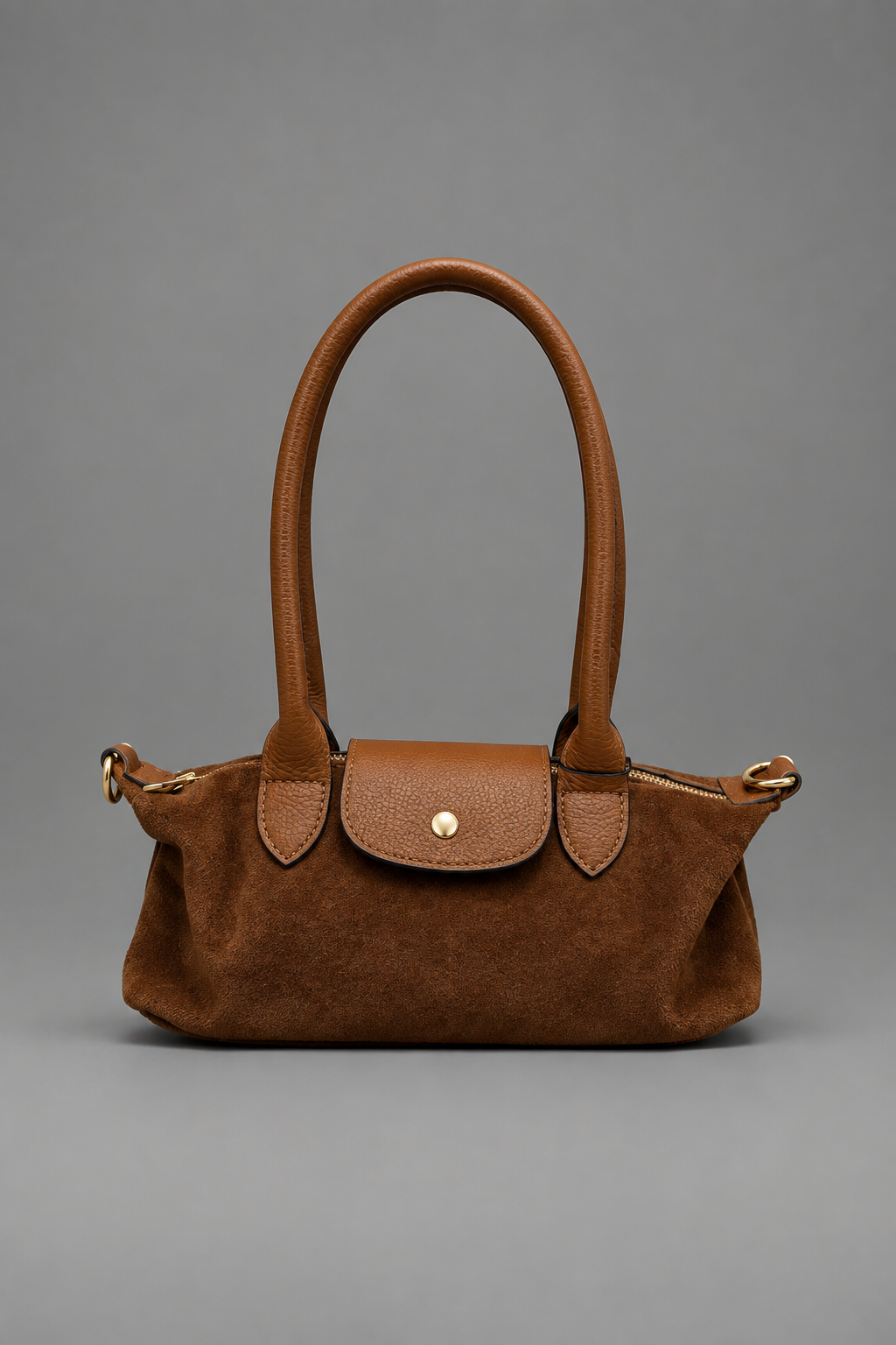 Bolso de piel con asas largas