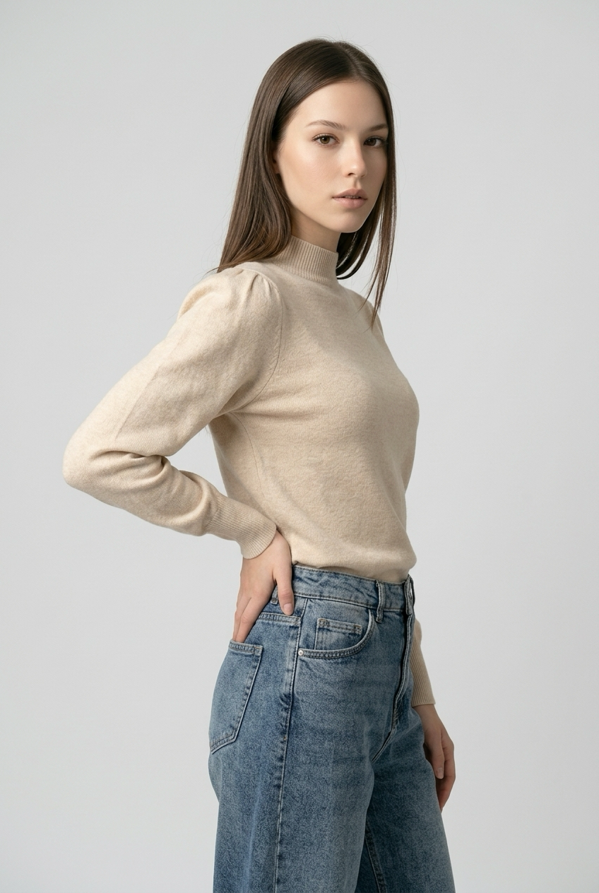 Jersey cuello alto Lia