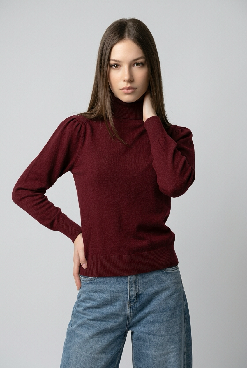 Jersey cuello alto Lia