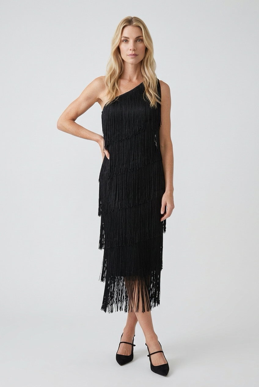 Vestido de flecos Gala